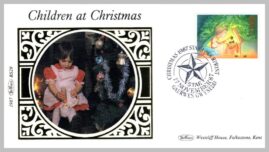 1987 BS29 Children at Christmas Star Ltd Edition small silk cover refF32