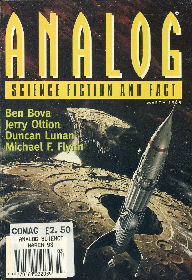 ANALOG Science Fiction & Fact MARCH 1998 Ben Bova, Jerry Oltion, Duncan Lunan, Michael F Flynn paperback book / magazine ref101472