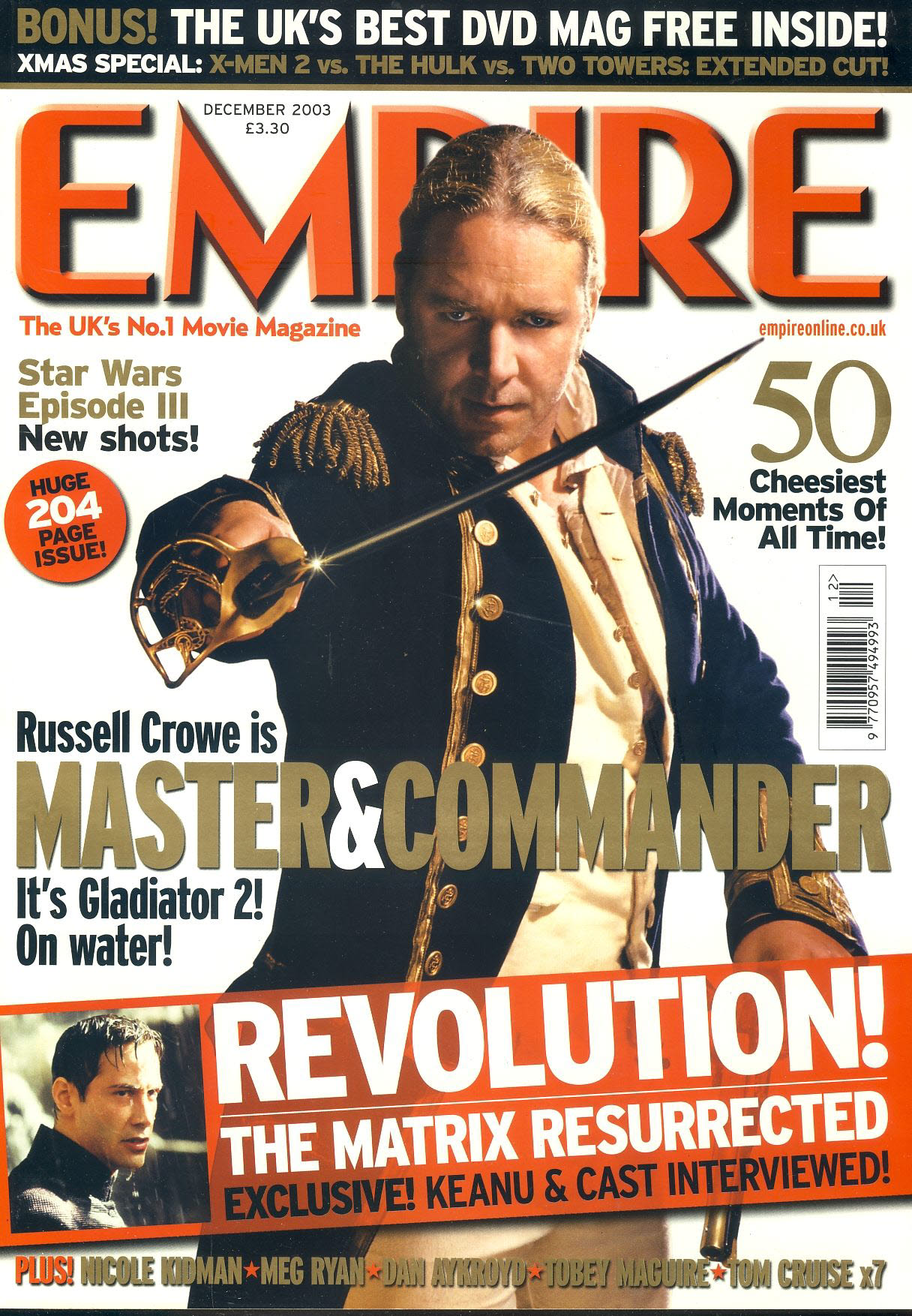 EMPIRE magazine December 2003 RUSSELL CROWE ref100128