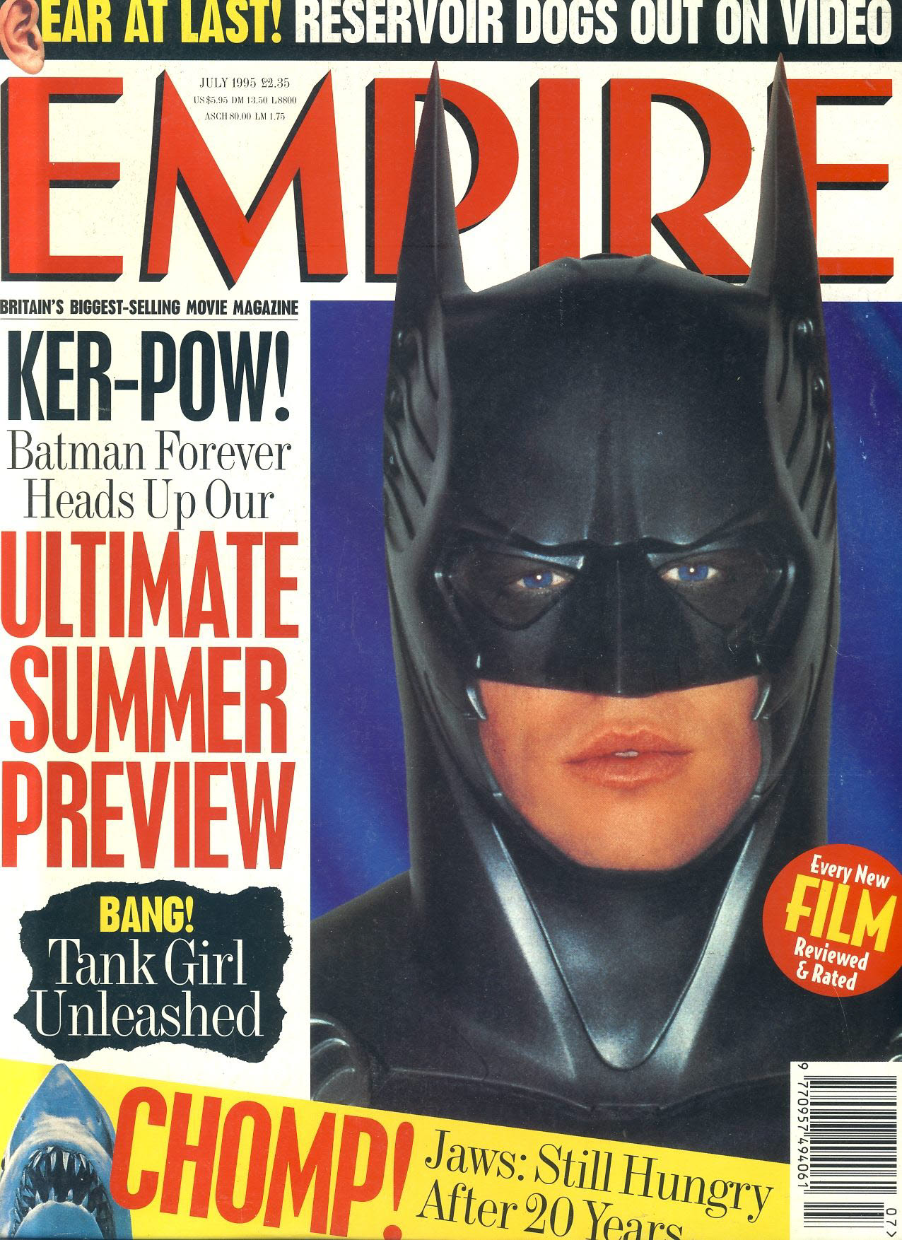 EMPIRE magazine July 1995 BATMAN FOREVER ref100136