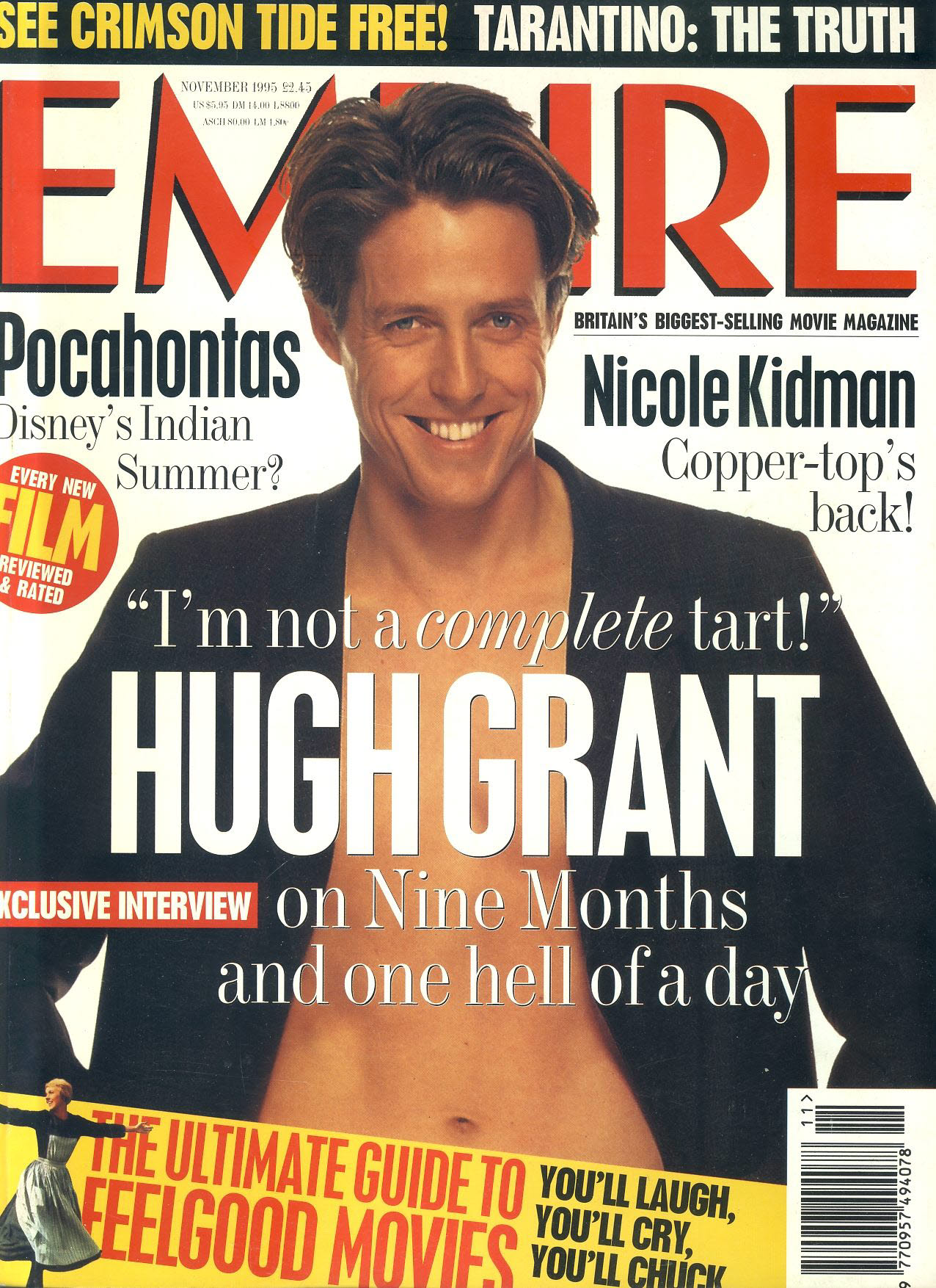 EMPIRE magazine November 1995 HUGH GRANT ref100137