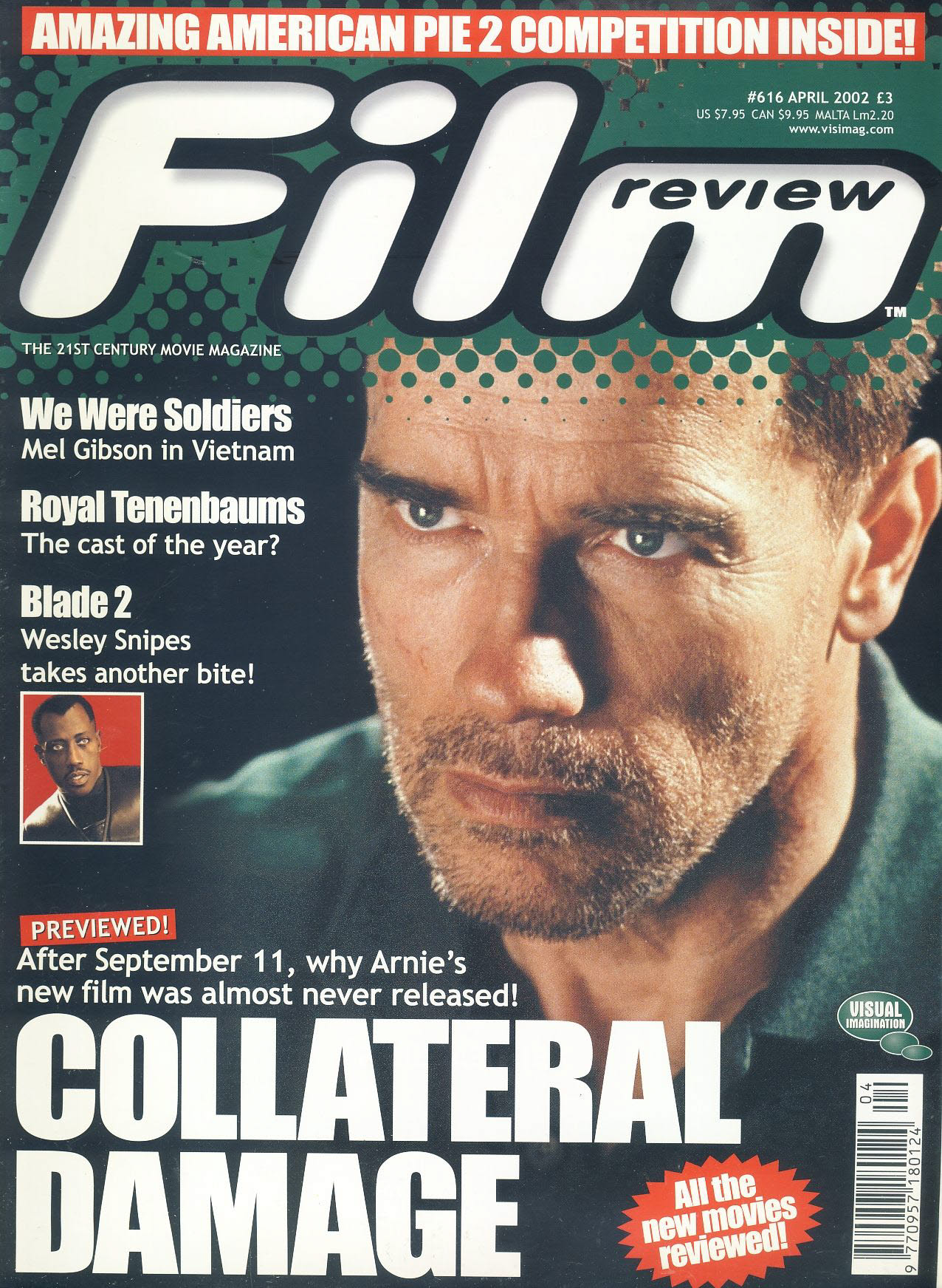 FILM review #616 magazine COLLATERAL DAMAGE Mel Gibson in Vietnam ref1010113