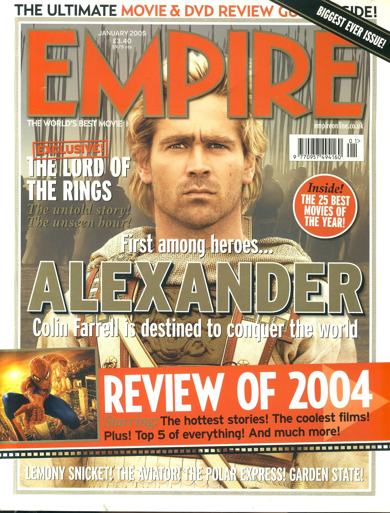 EMPIRE magazine January 2005 COLIN FARRELL Alexander ref100164