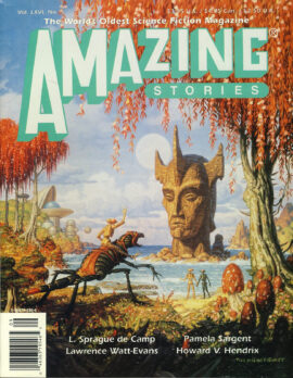 Amazing Stories 1992 magazine L.Sprague de Camp, Pamela Sargent, Lawrence Watt-Evans, Howard V Hendrix ref1010227