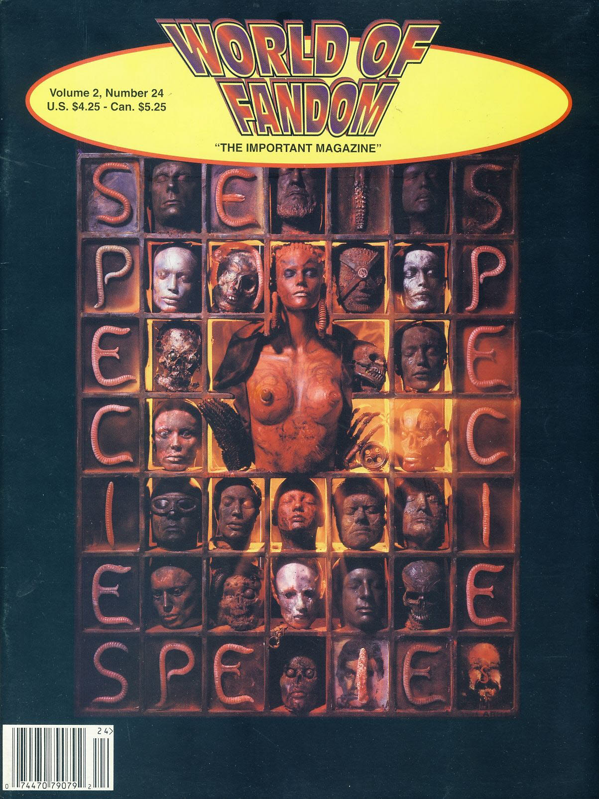 WORLD OF FANDOM 'The Important Magazine' Vol.2 No.24 1995 magazine Ref100527