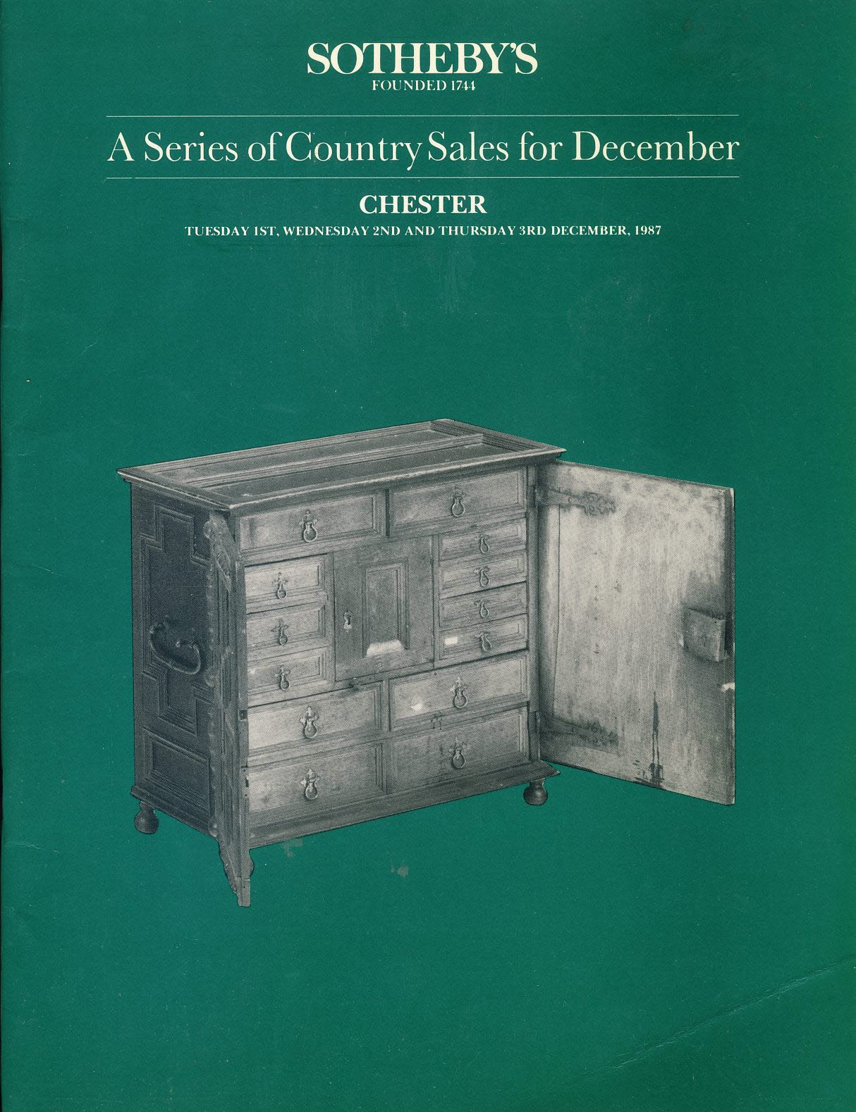 Sotheby's CHESTER 1987 Country Sales for December catalogue ref101504