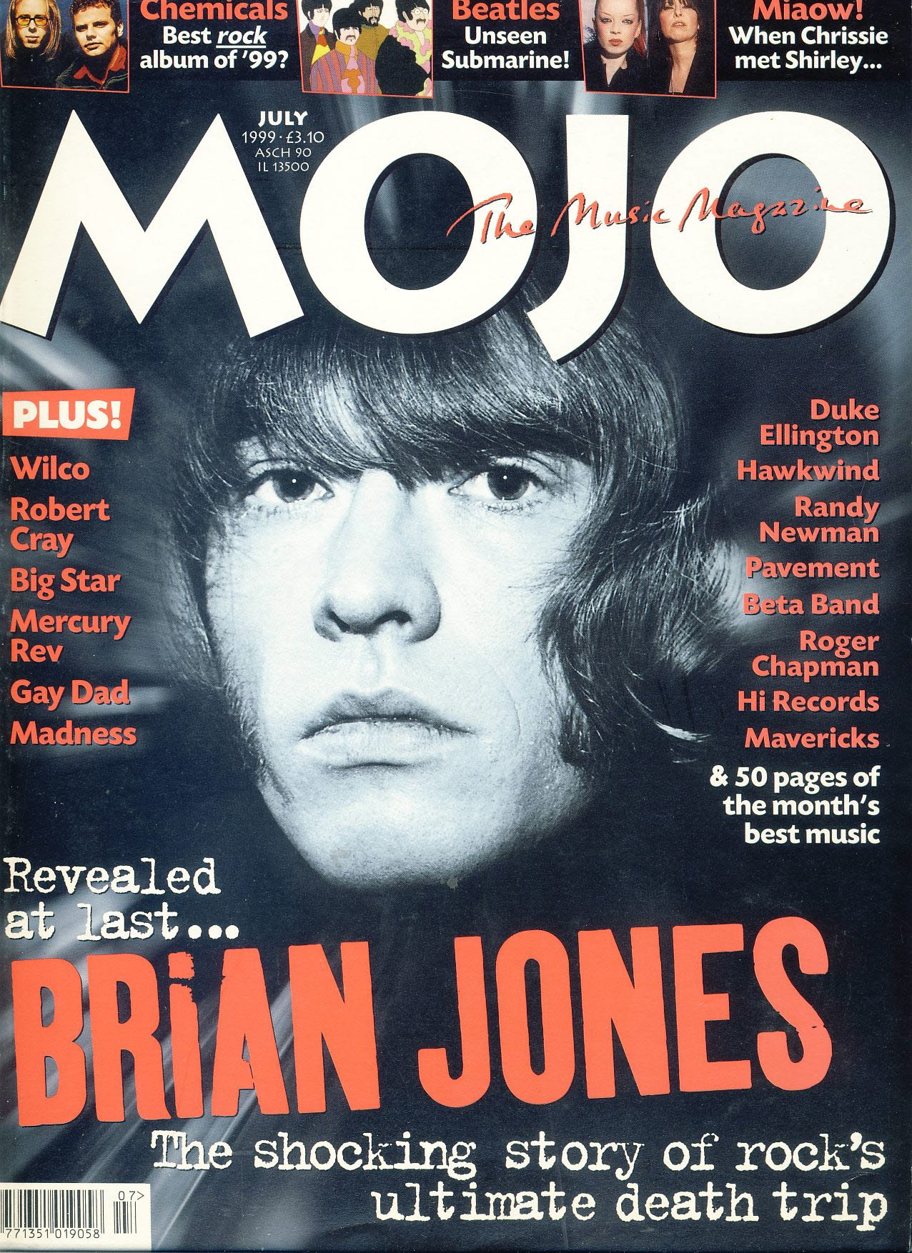 MOJO Music magazine July 1999 BRIAN JONES ref101532