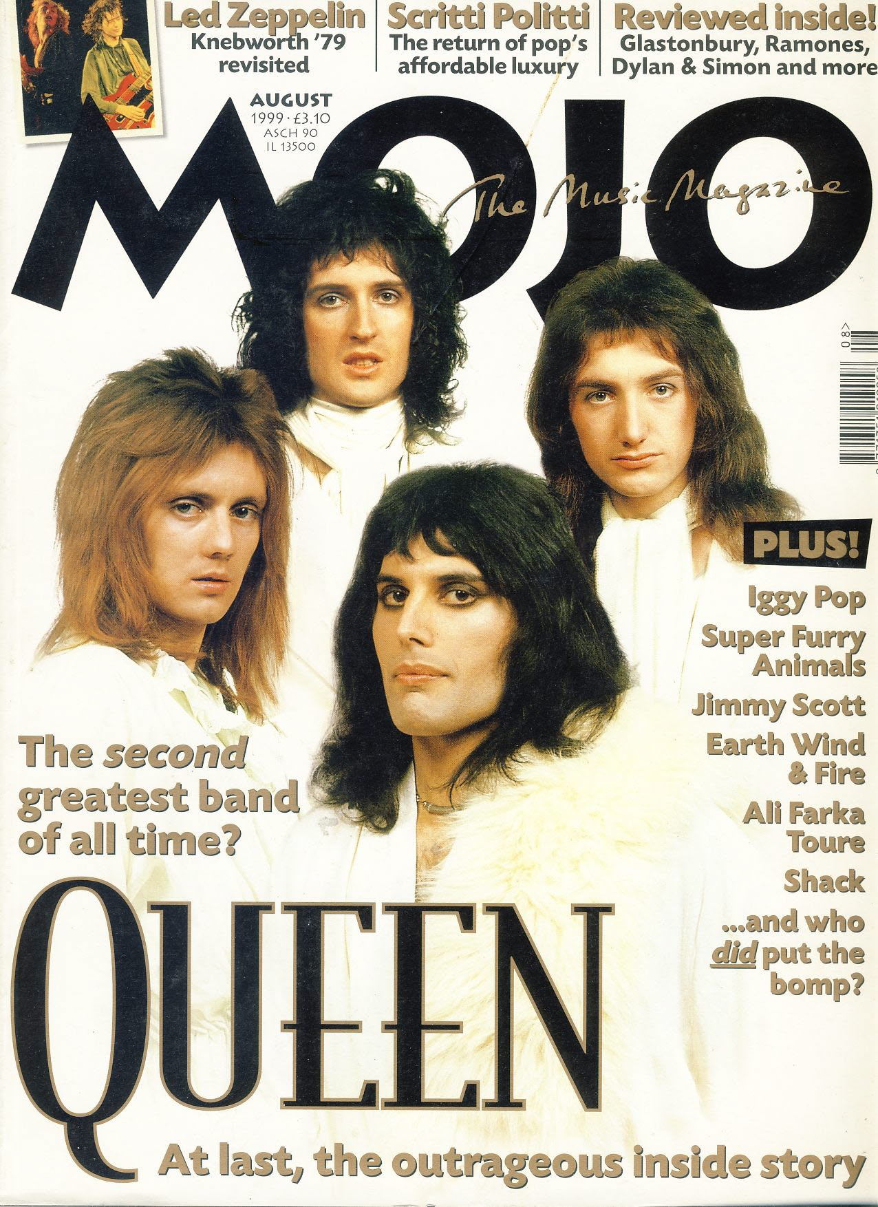 MOJO Music magazine August 1999 QUEEN ref101536