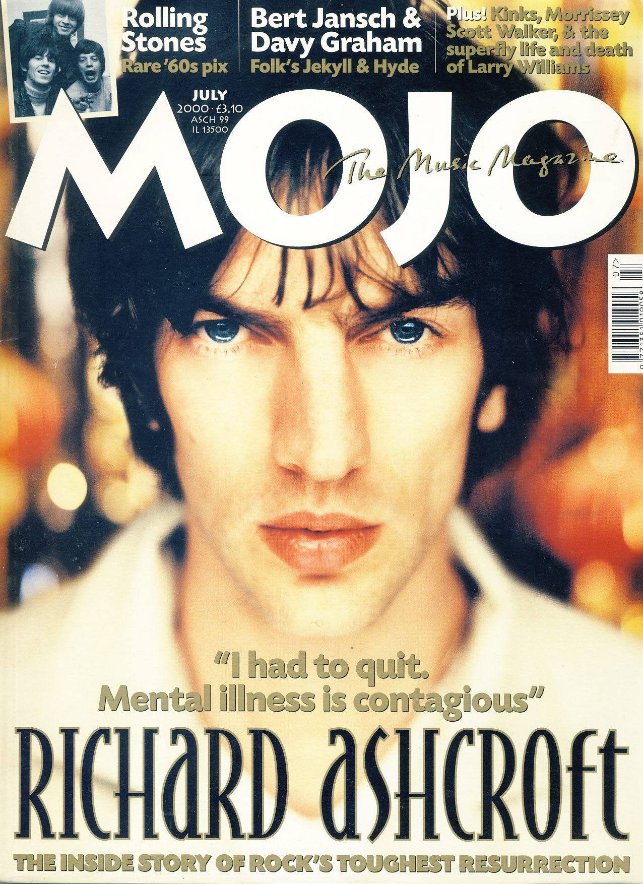 MOJO Music magazine July 2000 RICHARD ASHCROFT The Verve ref101542
