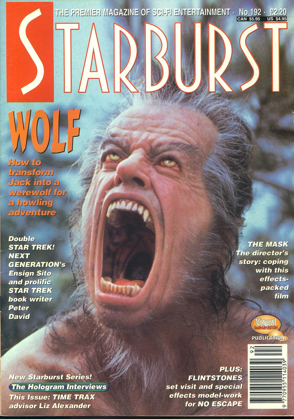 STARBURST magazine No.192 WOLF, Flintstones ref10025