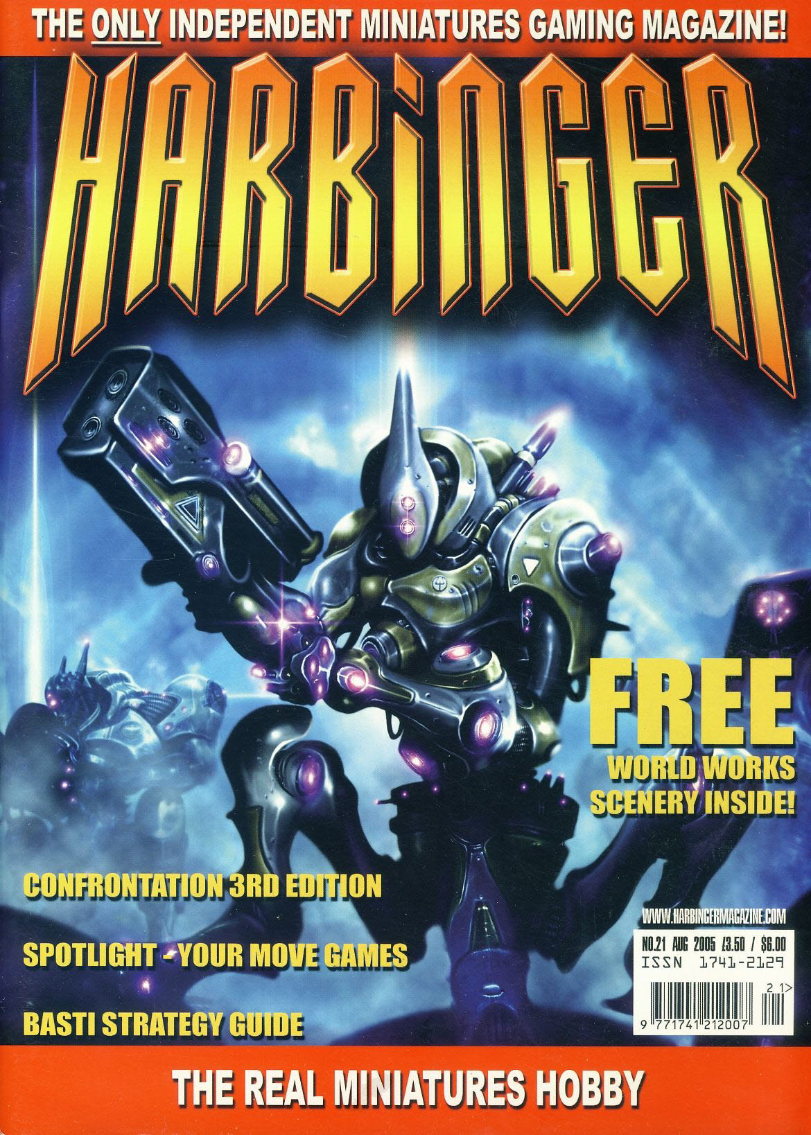 HARBINGER miniatures gaming magazine #21 2005 with scenery ref100608