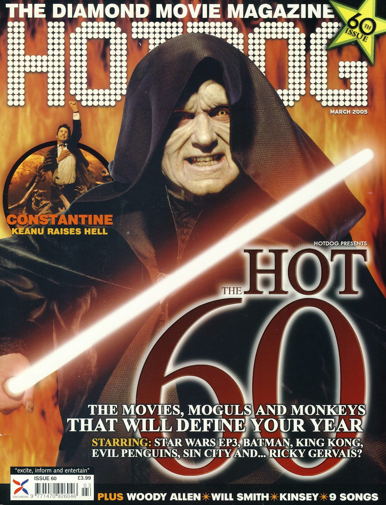 HOTDOG Movie Magazine MARCH 2005 Constantine KEANU ref100290