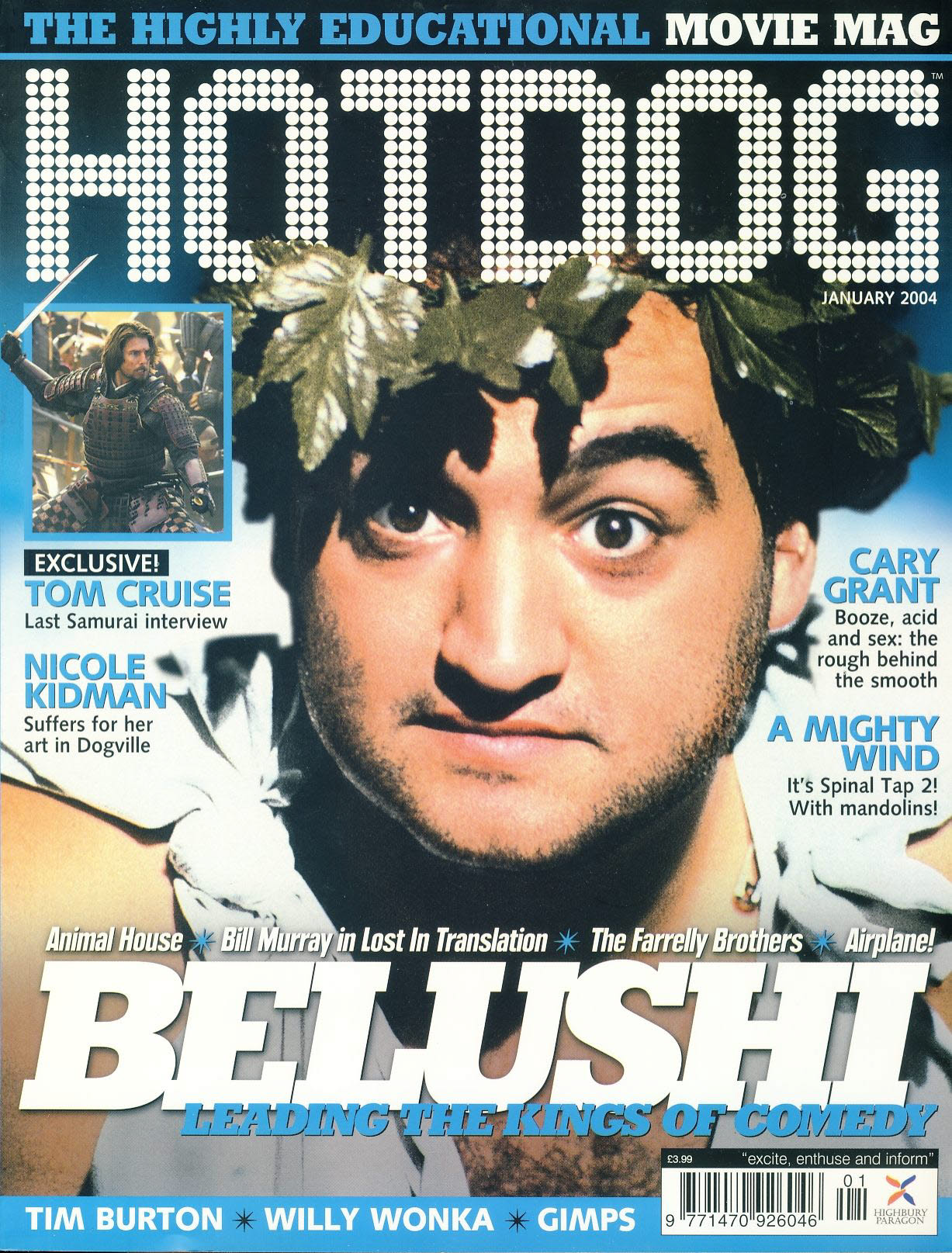 HOTDOG Movie Magazine JAN 2004 BELUSHIE, Tom Cruise ref100312