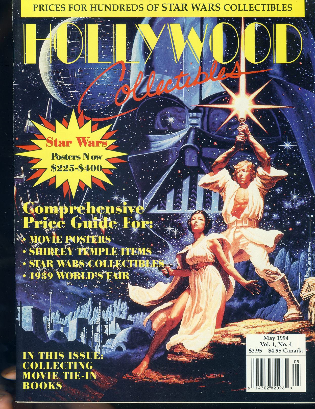 HOLLYWOOD Collectibles magazine 1994 Star Wars, Shirley Temple + more ref100344