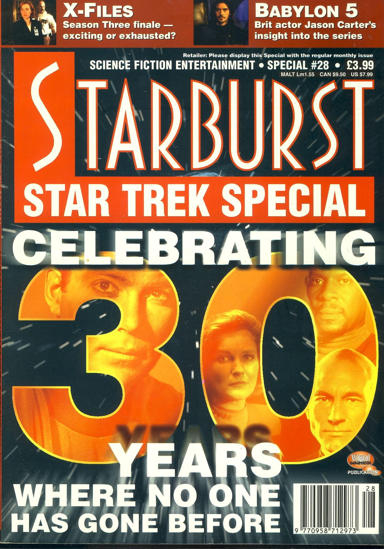 STARBURST magazine No.28 STAR TREK SPECIAL Celebrating 30 years ref10037