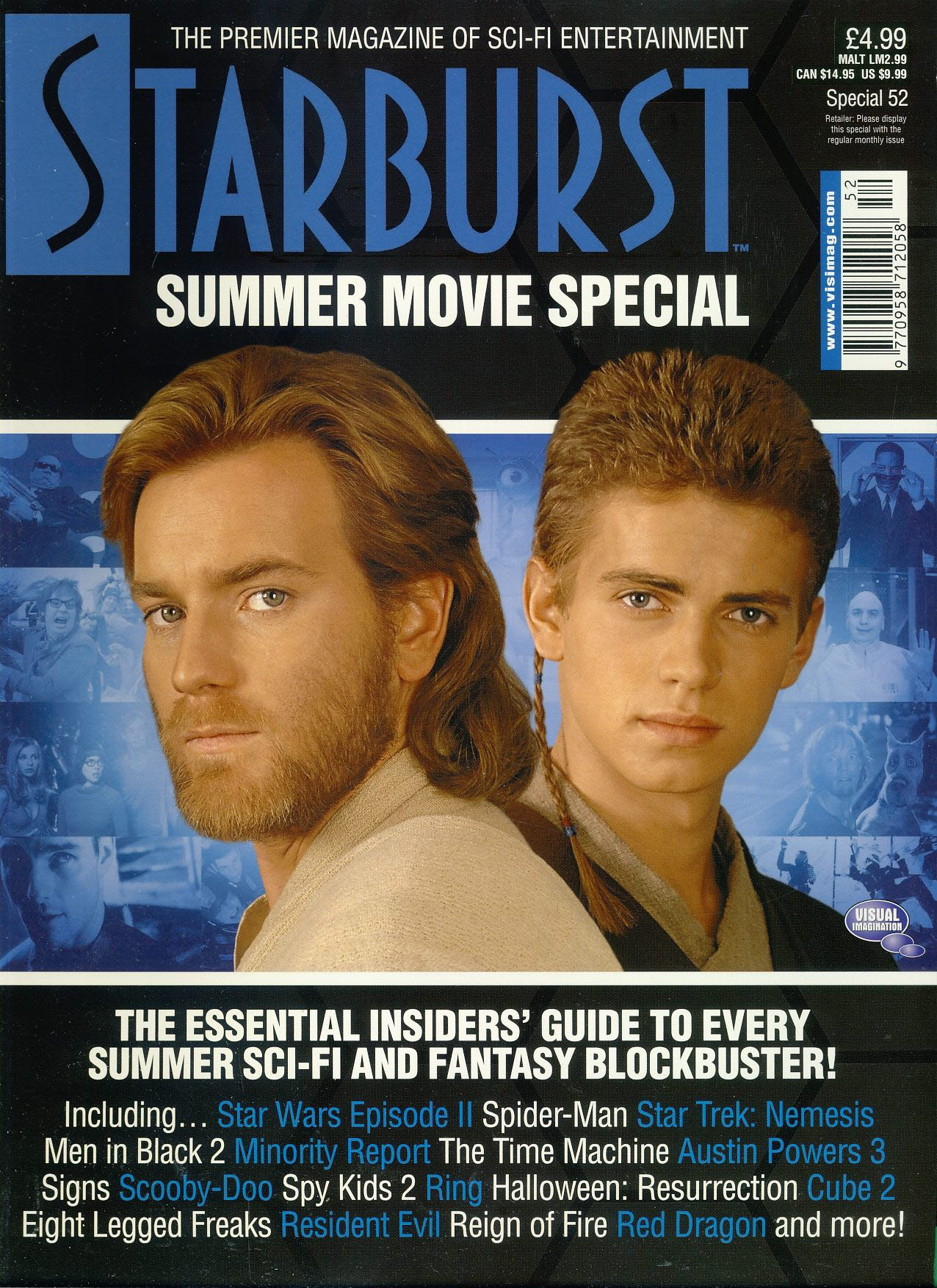 Starburst Summer Movie Special 52 magazine 2002 Star Wars Episode II ref100919