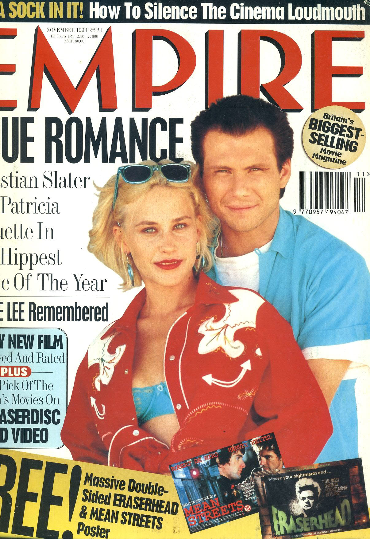 EMPIRE magazine November 1993 Christian Slater ref10081
