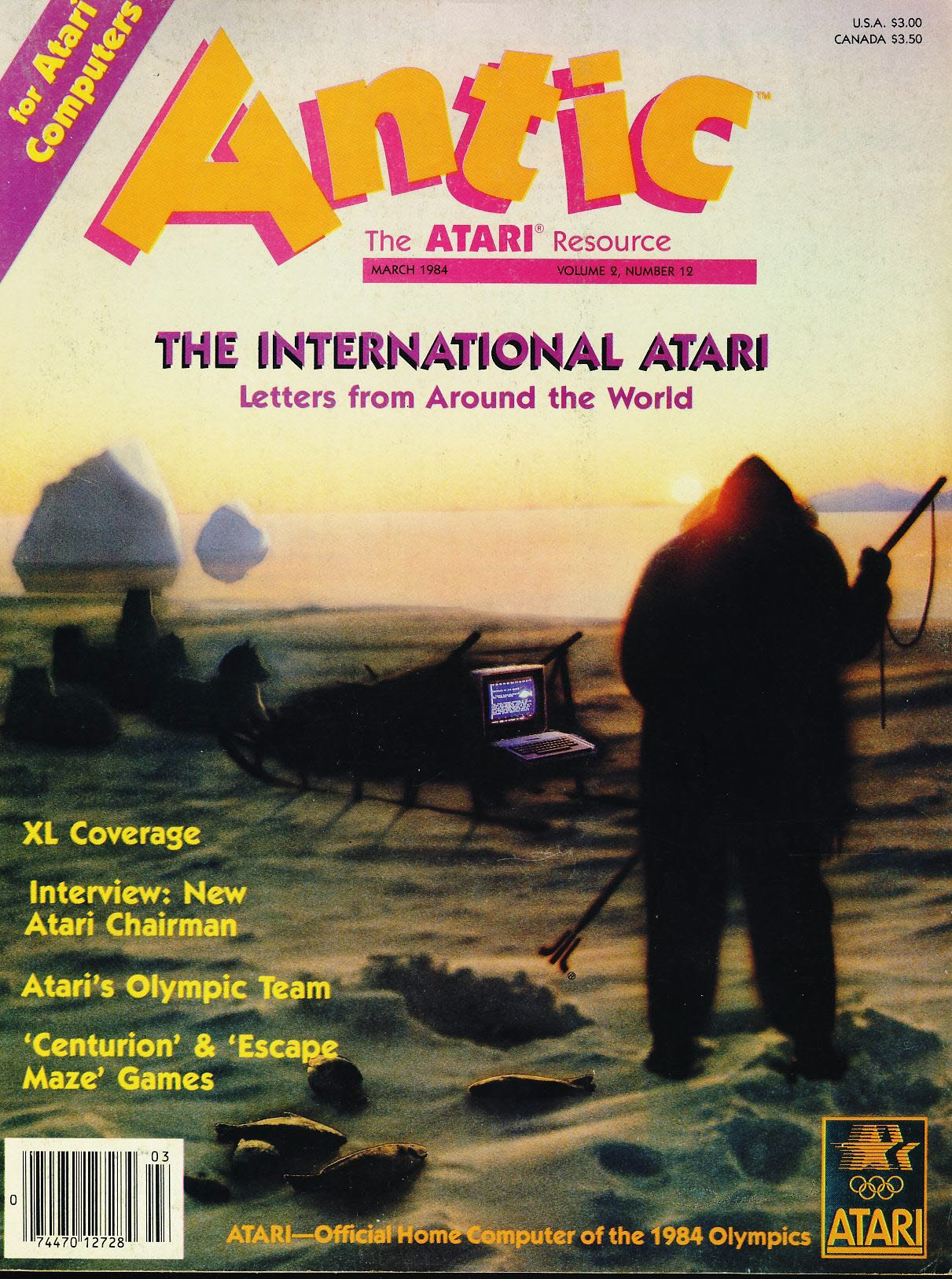Antic ATARI Resource magazine 1984 Olympic Team, James J Morgan Interview ref100441 - Image 2
