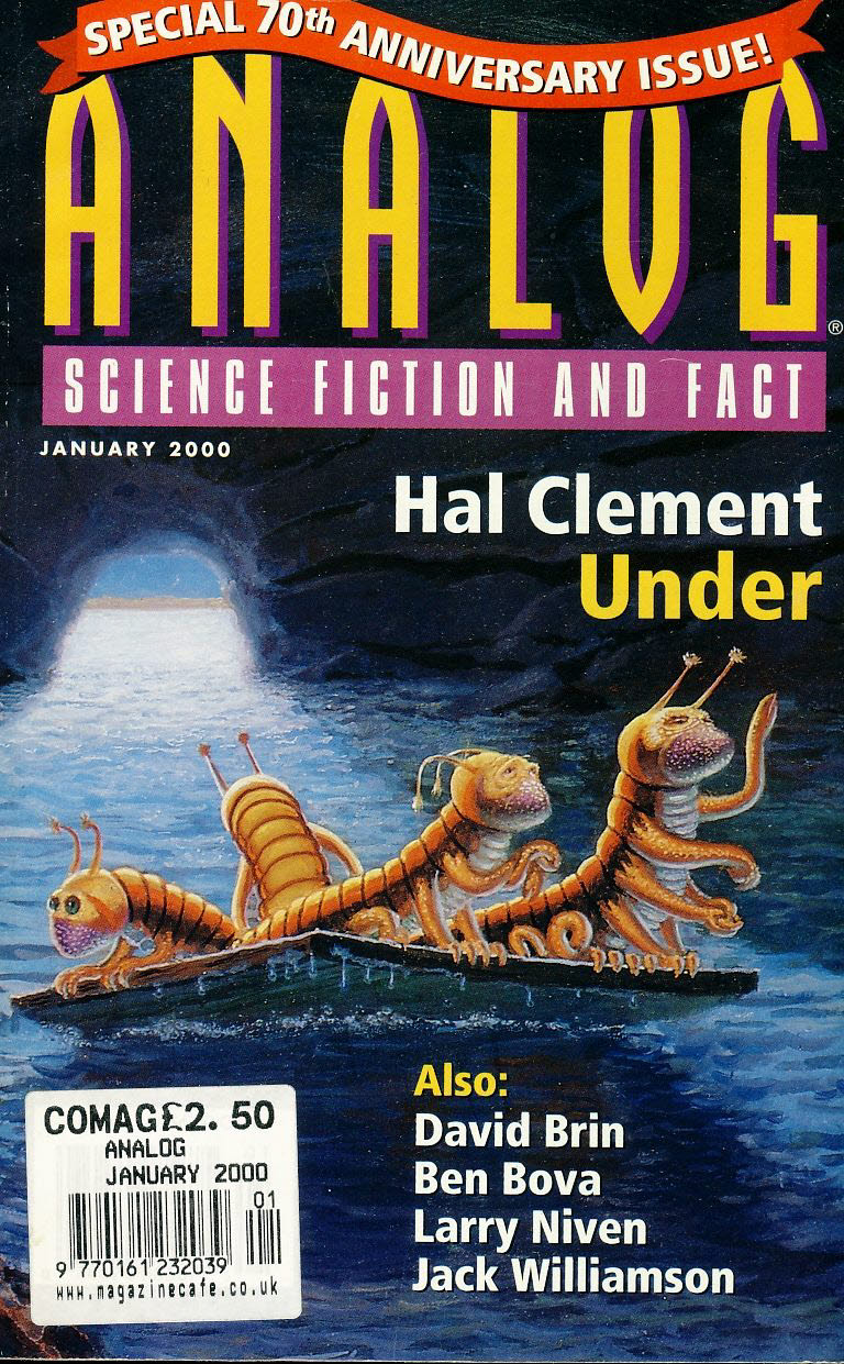 ANALOG Science Fiction & Fact Jan 2000 UNDER Hal Clement 70th Anniversary paperback book / magazine ref101453