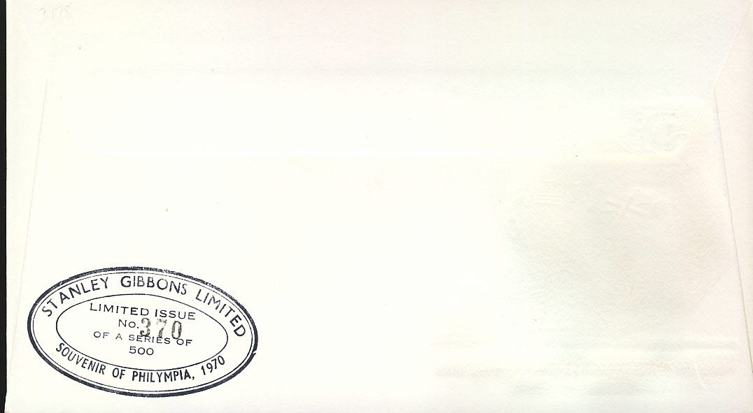 AIRMAIL DAY Philympia 1970 LONDON STAMP EXHIBITION Official Cover Ltd Issue refcd403 - Image 2