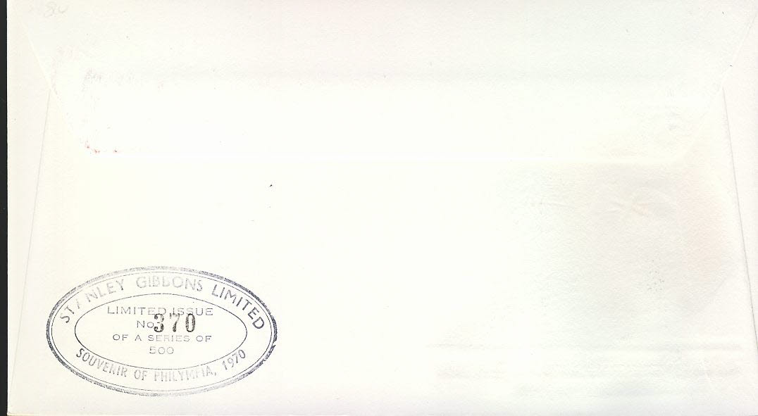 GREAT BRITAIN DAY Philympia 1970 LONDON STAMP EXHIBITION Official Cover Ltd Issue refcd404 - Image 2