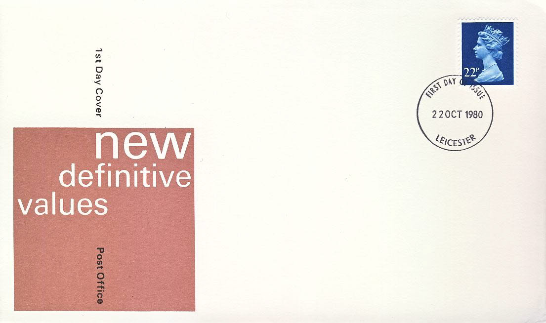 1980 Post Office LEICESTER fdi Definitive Stamp First Day Cover refcd417