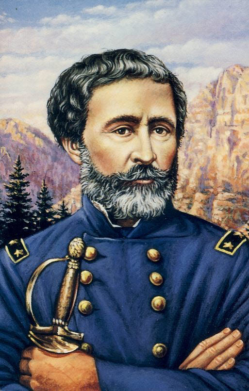 John Charles Fremont Explorer The Pathfinder anti-slavery Oregon Trail 1993 USPS Postcard refUSA P4 printed stamp