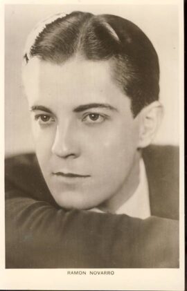 Ramon Novarro Photo Vintage Postcard blank backed r190