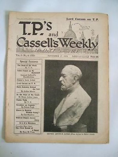 RARE VINTAGE PAPER O Connor TPs and CASSELLS WEEKLY Nov 17 1923 Henry Arthur Jones