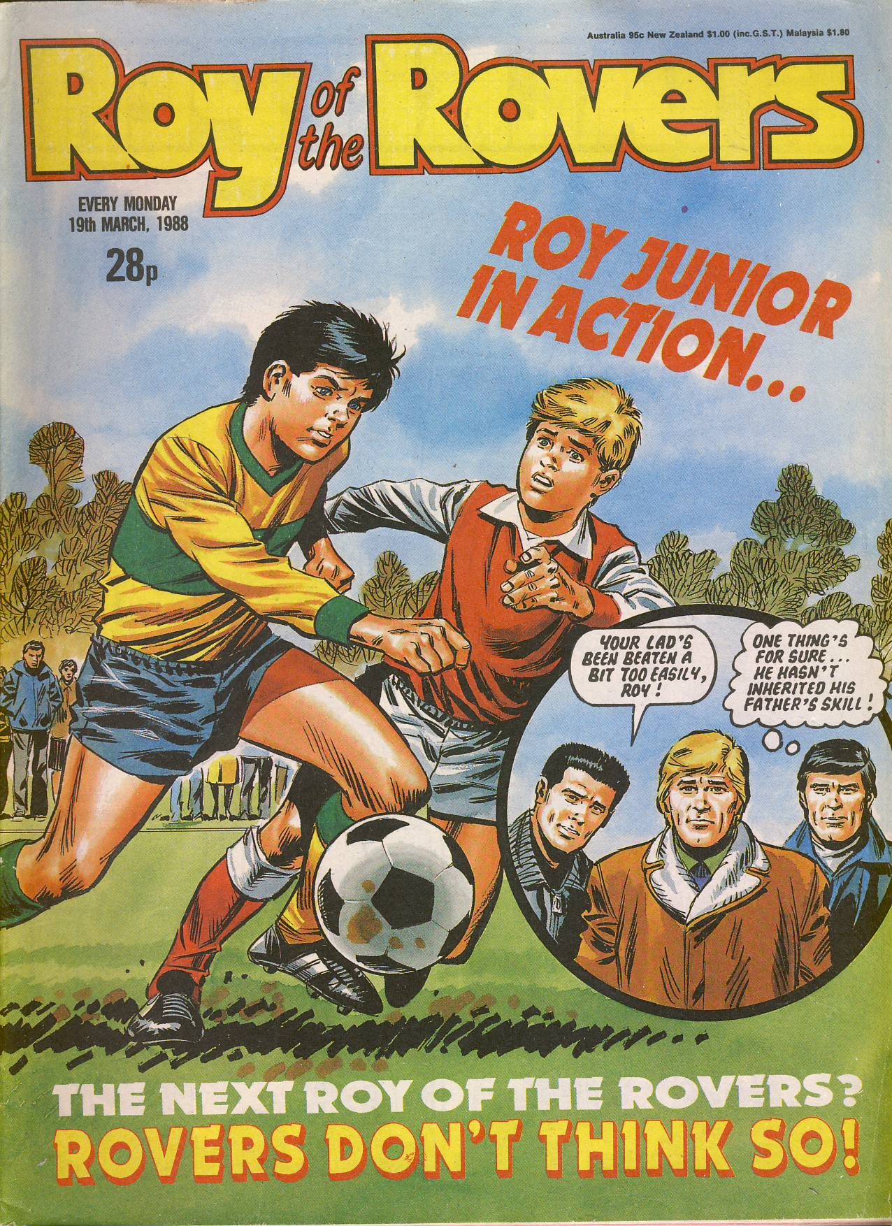 Roy of the Rovers comic 19th March 1988 ref029