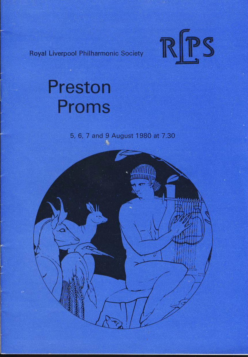 Royal Liverpool Philharmonic Society PRESTON PROMS 1980 programme c432