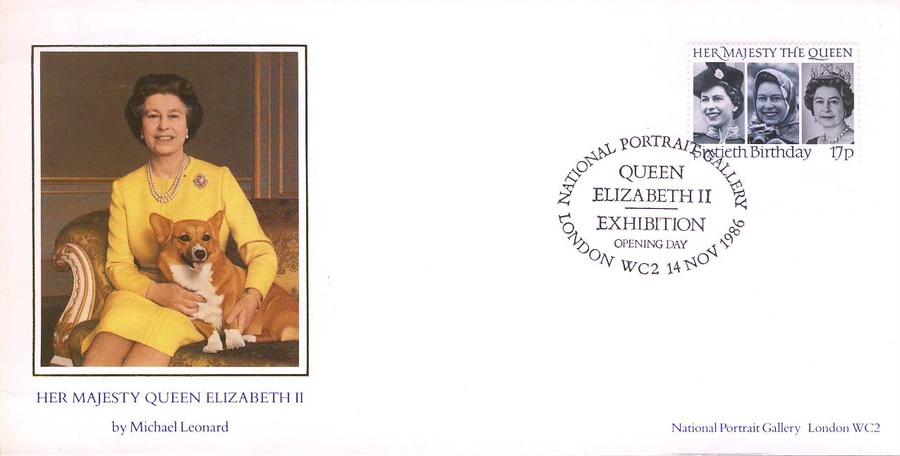 1986 LTD EDITION no.4718 National Portrait Gallery Opening Her Majesty Queen Elizabeth II cover