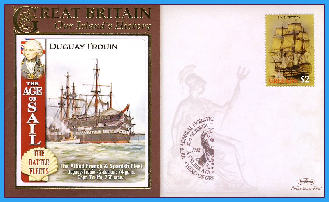 2008 Our Islands History cover DUGUAY-TROUIN Trafalgar GRENADA rfb13