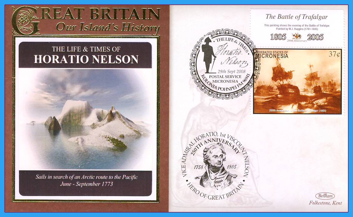2008 Our Islands History cover Life & Times of HORATIO NELSON Micronesia rc85
