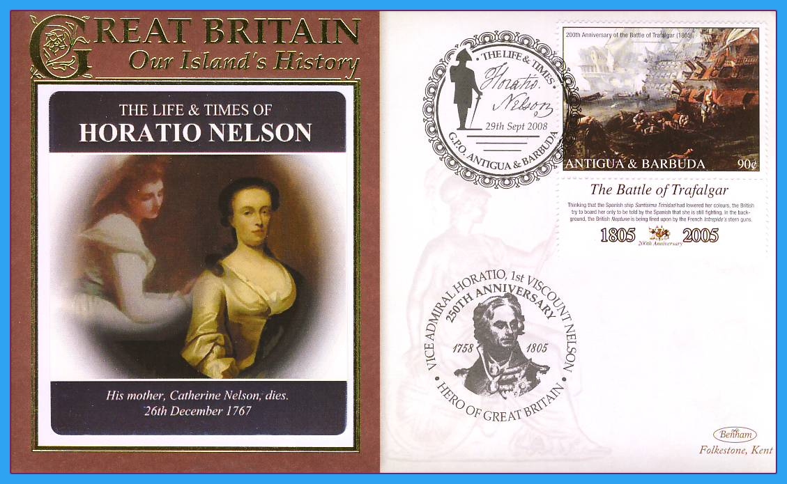 2008 Our Islands History cover Life & Times of Horation Nelson Mother Catherine dies rc93