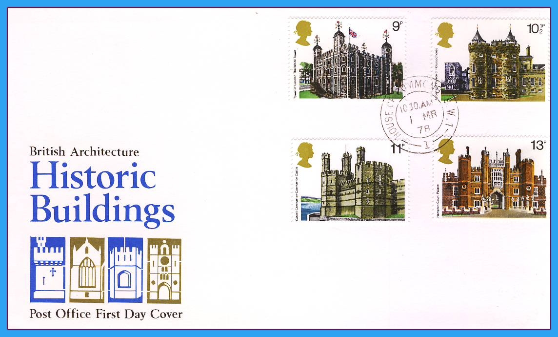 1978 Historic Buildings Stamps FDC House of Commons CDS rcd19