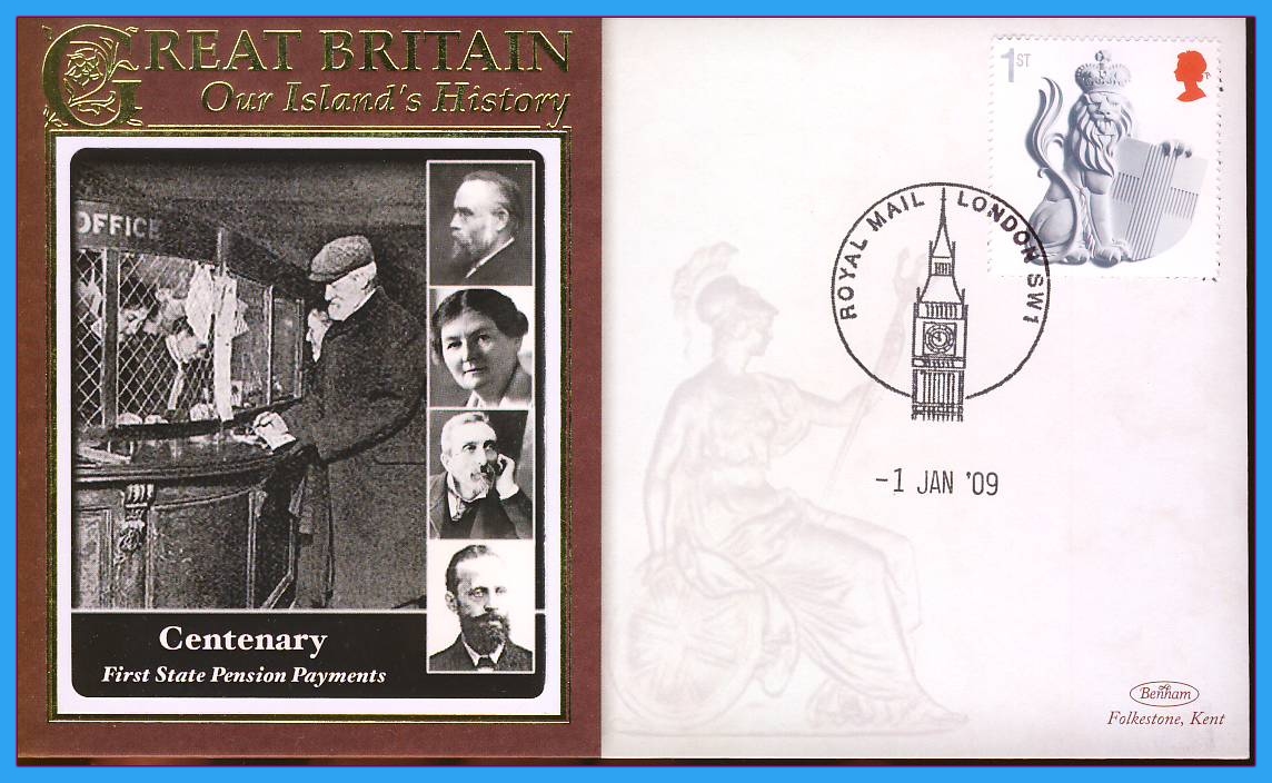 2009 Our Islands History cover Centenary First State Pensions Payments rc146