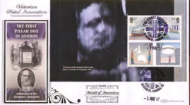 2007-03-01 World of Invention Stamps Prestige Booklet m/s LTD ED Benham FDC Great Britons rcd89