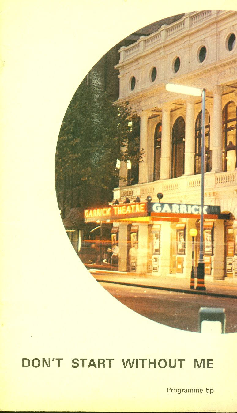 1971 GARRICK Theatre Programme DON'T START WITHOUT ME refb101165