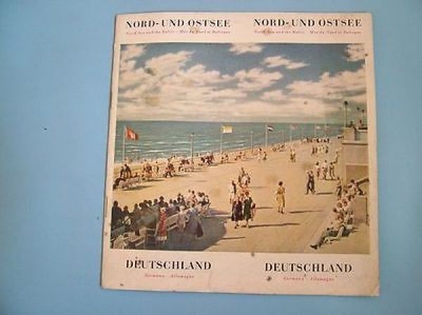 Vintage 32 page Deutschland Brochure Nord-Und Ostsee North Sea  and  the Baltic