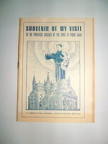 VINTAGE SOUVENIR Pontifical Basilica of the Saint at Padua ITALY St Anthony