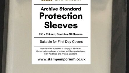 Royal Mail & Other Brands Modern First Day Cover Protective Sleeves, ARCHIVE STD