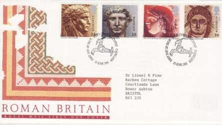 GB Stamps First Day Cover Roman Britain, Hadrian, Claudius, history SHS 1993