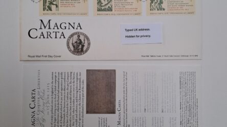 Magna Carter 2015 First Day Cover With Insert Royal Mail FDC