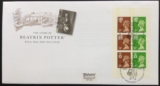 GB DX15 1993 Beatrix Potter Prestige Booklet Pane 2 on First Day Cover Ambleside