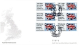 FLAG  NMRN TRAFALGAR DAY 19/10/15  FDC COLL/SET A002  PORTSMOUTH  SHS  POST  GO