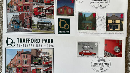 Trafford Park Centenary 1996 ‘Large’ Dawn First Day Cover Set Of 2