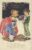 1931 Birthday Greetings children flowers POSTCARD box1 BATLEY YORKS wavylines pm