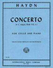 Franz Joseph Haydn: Cello Concerto in C Major Hob.VII/1 (Cello & Piano), Ed. Rostropovich, IMC2325