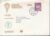 1972 WWF Daily Mirror Free Balloon voyage stamp cover Anthony Miles signed note inside